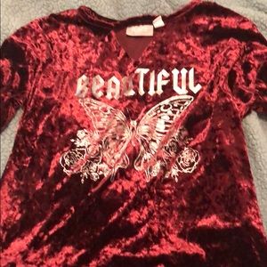 Velvet kids shirt